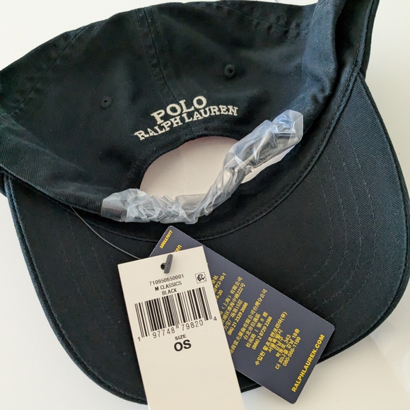 NWT Polo by Ralph Lauren Black Bear Embroidered Cap main image 7